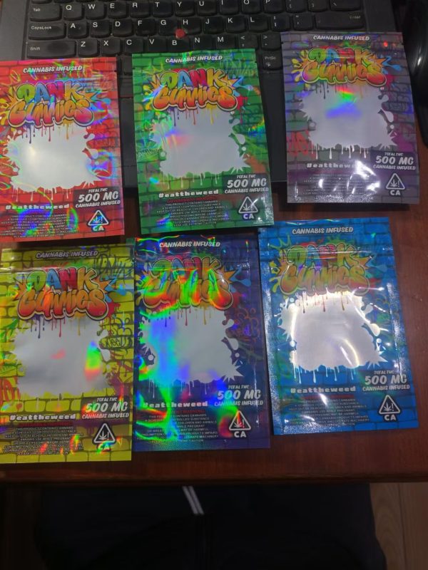 Dank Gummies Holograms Candy Bags THC