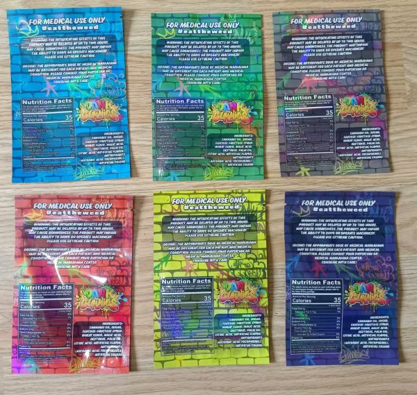Dank Gummies Holograms Candy Bags THC2