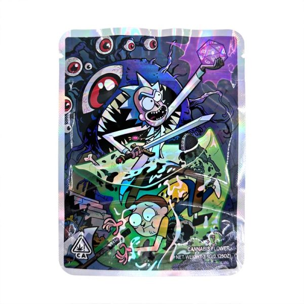 Rick and Morty Laser Hologram THC Bag