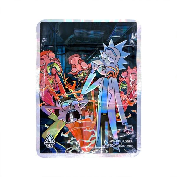 Rick and Morty Laser Hologram THC Bag