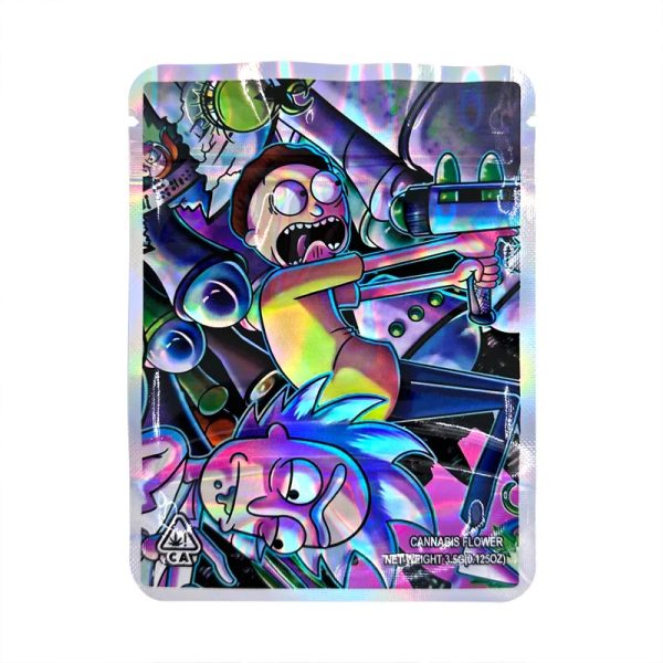 Rick and Morty Laser Hologram THC Bag