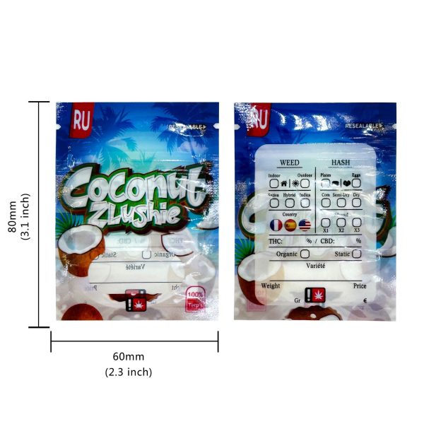 6*8cm Mylar bag Gelato Runty