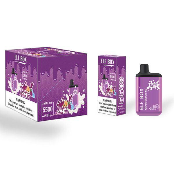 Doloda Elf Box 5500 Puffs grape-melon-ice