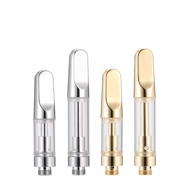 Silver Vape Cartridge flat metal Top