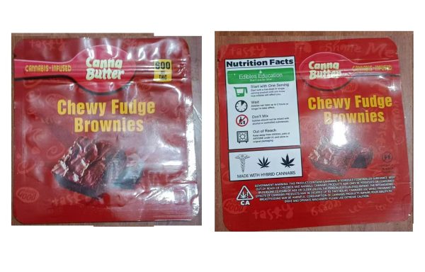 Empty Infused Brownies edibles Bags