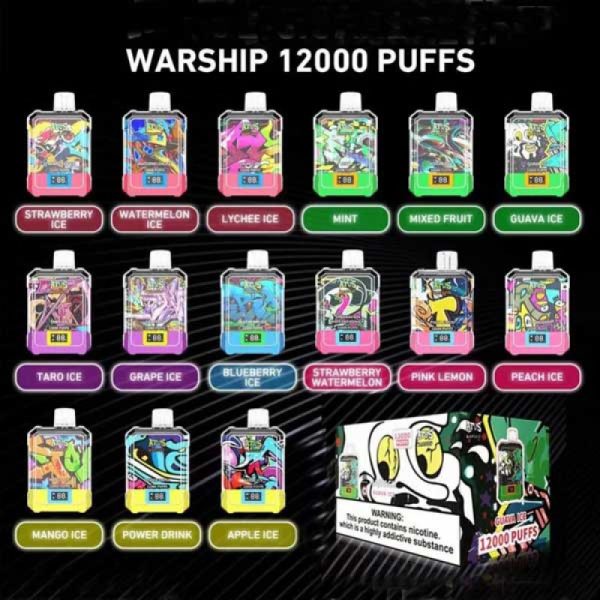 ATVS Warship 12000 Puffs flavors