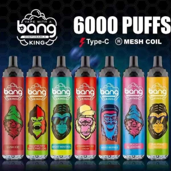 bang king 6000 puffs disposable vape flavors