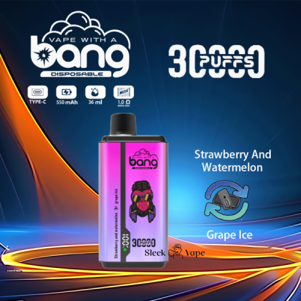 Bang Vape 30000 Puffs Double Flavors grape ice