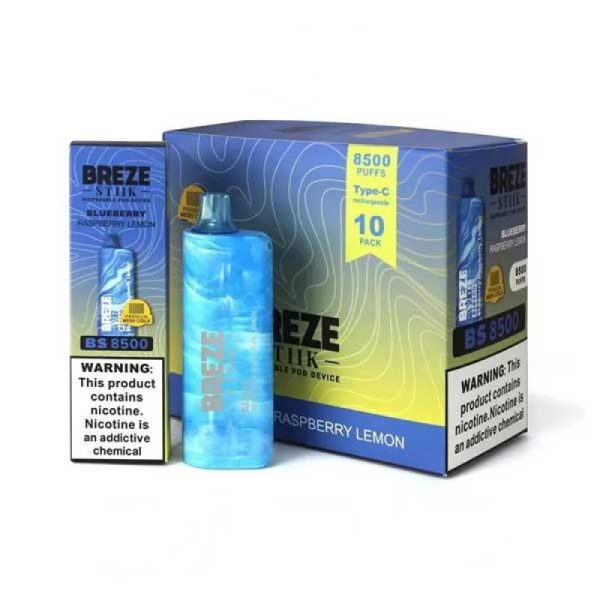 Breze Stiik 8500 Puffs disposable vape-blueberry-raspberry-lemon