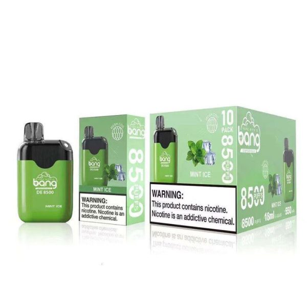 bang de 8500 puffs disposable vape mint-ice