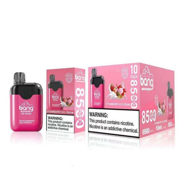 bang de 8500 puffs disposable vape strawberry-kiwi