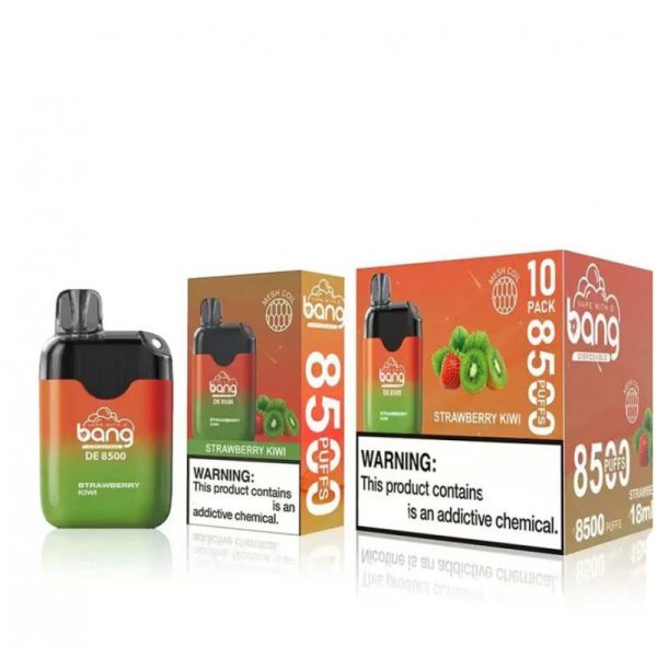 bang de 8500 puffs disposable vape strawberry-kiwi