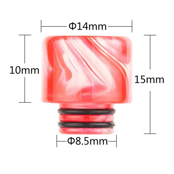 Colorful Crean Resin Drip Tip 510 - Image 2
