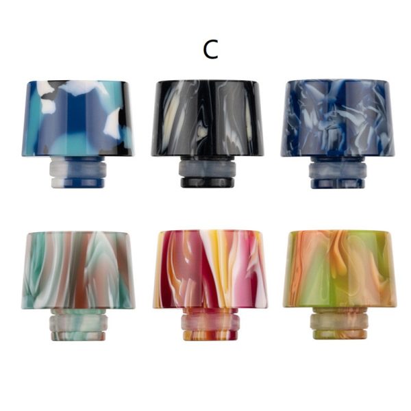 Colorful  Ring Mushroom Resin Drip Tip 510