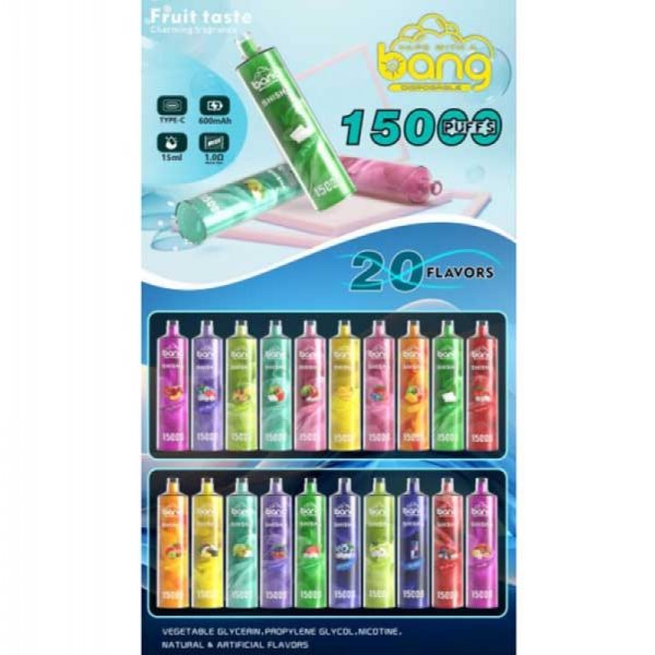 Bang Shisha Hookah 15000 Puffs flavors