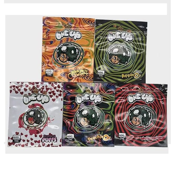 One Up THC Gummies Mylar Bag