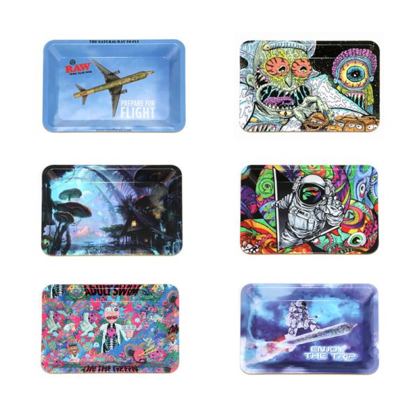 Tinplate Cartoon Rolling Tray Wholesale 18mm 125mm (1)